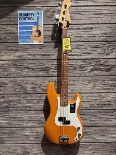 Store Special Product - Fender - PLAYER P-BASS PF CAPRI ORANGE